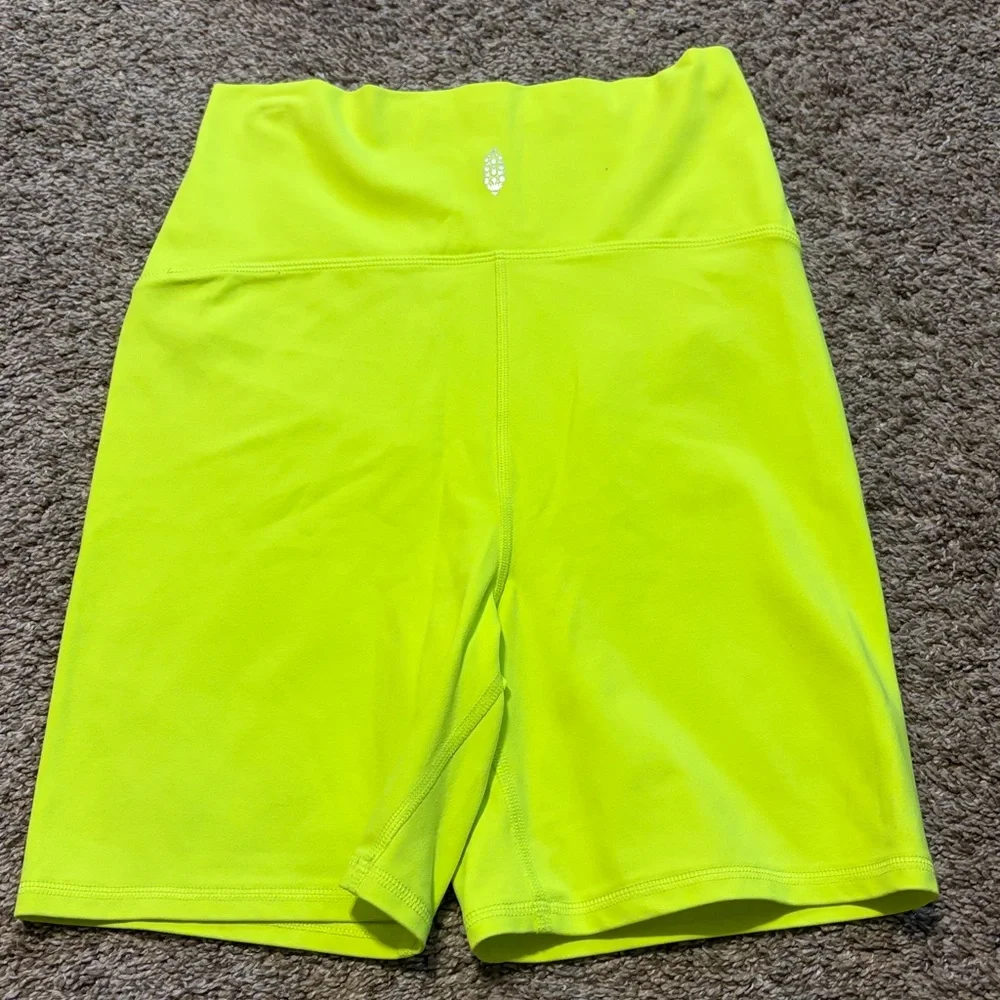 Free People Movement x Hatch Never‎ Better Neon Athletic Maternity Shorts Small